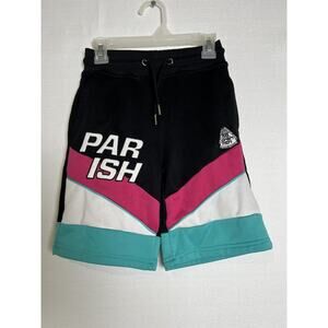 Parish Color Block Sweat Shorts Size L (6) Great For The Active Kid.